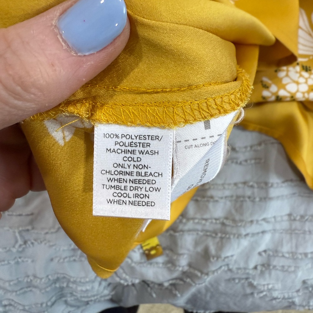 Ann Taylor LOFT Yellow Midi Dress SP - Picture 6 of 12